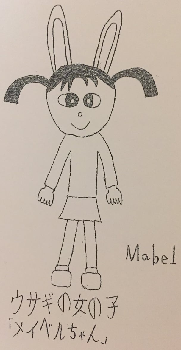 【画像あり】ウサギの女の子「メイベルちゃん」のイラストを描いてみました！