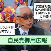 日本テレビの粕谷賢之が選挙投票日に自民党・維新に投票するよう国民に命令